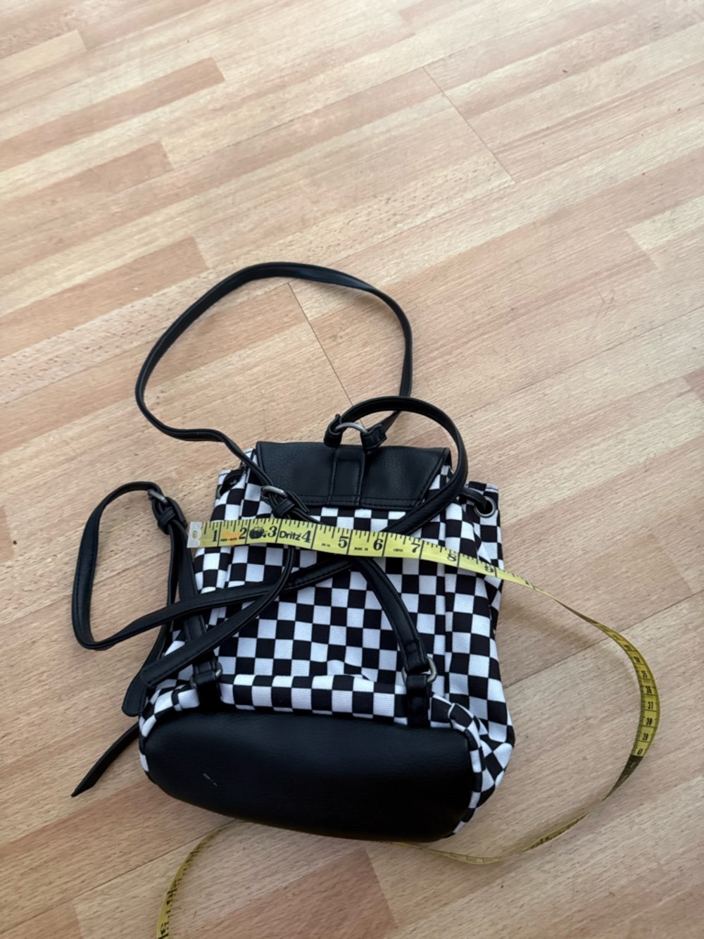 Vans Black & White Checkerboard Mini Backpack - Picture 3 of 8
